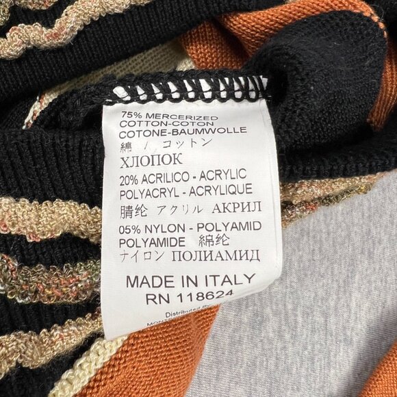 VTG Montechiaro Sweater Mens L Large 3D Knit Orange Textured Abstract Biggie 90s - Picture 11 of 11